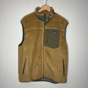 Patagonia Classic Retro-X Deep Pile Sherpa Fleece Vest Brown Men's Size XL